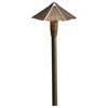 Textured Architectural Bronze 21.5-Inch One-Light Landscape Shingled Path Light