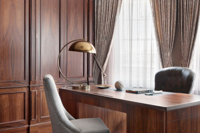 Design ideas for a classic home office in London.