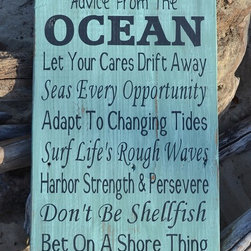Handcrafted Beach House Decor Signs - Products