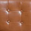 GDF Studio Gregory Hazelnut Leather-Back Counter Stools, Set of 2