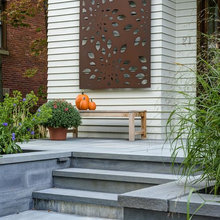 Entry short retaining wall