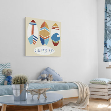 "Surf ’s Up! I" Painting Print on Wrapped Canvas