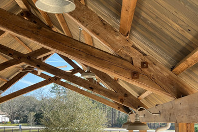 Inspiration for a rustic patio remodel in Atlanta