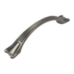 Cosmas - Cabinet Pull, 3-3/4" Hole Centers, Set of 25, Antique Silver - Cabinet And Drawer Handle Pulls