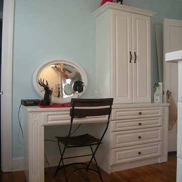 Vanity in closet