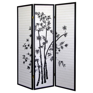 3-Panel Room Divider, Bamboo