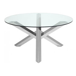 Nuevo - Small / High Polish Stainless Steel - Dining Tables