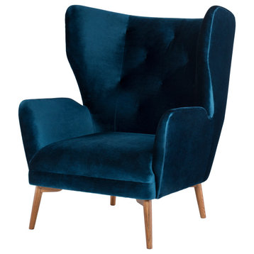 Klara Single Seat Sofa, Midnight Blue