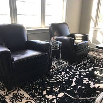 Black & White Masculine Transitional Home Office, Rose T. Bien-Aime