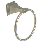 eBuilderDirect - eBuilderDirect Bathroom Accessories, Satin Nickel, Towel Ring - eBuilderDirect Bathroom Accessory sets are a functional and stylish addition to any bathroom, powder room, or laundry room. These bath sets are constructed of metal and come with all necessary mounting brackets, drywall anchors, and screws.