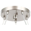 Woodbridge Lighting Venezia 5-Light Pendant Chandelier, Satin Nickel, Round, 24"d, Mosaic Mirror