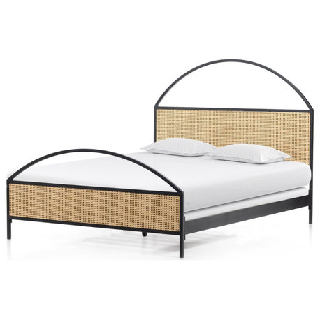 Natalia Iron And Cane Queen Platform Bed