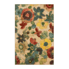 Wildflower Light Multi Rug, 5'x8'