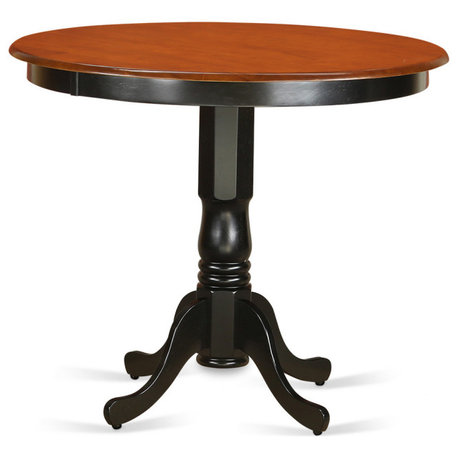 Counter Height Kitchen Table, Black And Cherry