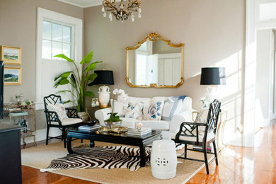 Inspiration for a timeless living room remodel in Charleston