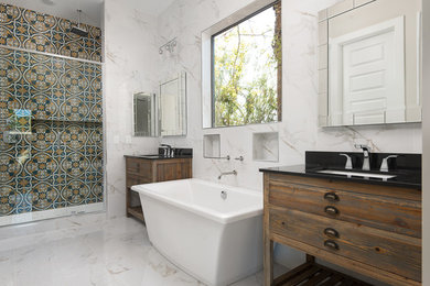 Bathroom - farmhouse bathroom idea in Phoenix