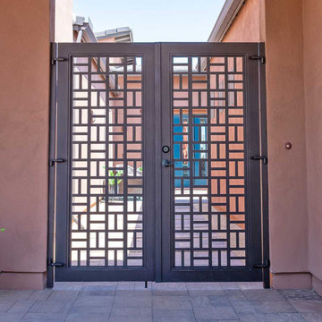 Courtyard Gates HomeGuard Security Screen Iron Artwork Iron Doors – Iron Entry D