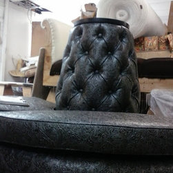 Circle Leather Banquette Sofa - Products