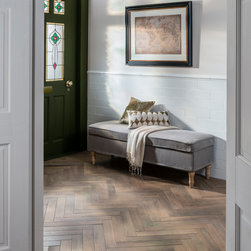 Andira Rural Oak Wood Effect Parquet Porcelain Tile - Flooring
