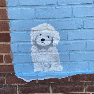 Raining Cats and Dogs Veterinary Clinic Mural