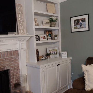 Fireplace Built-in with Offset Upper