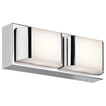 Kichler Nita LED 12 inch Chrome Linear Bath Medium Wall Light