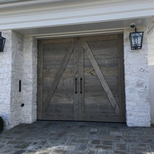 Reclaimed Wood Garage Doors Modern Design Rustic Garage