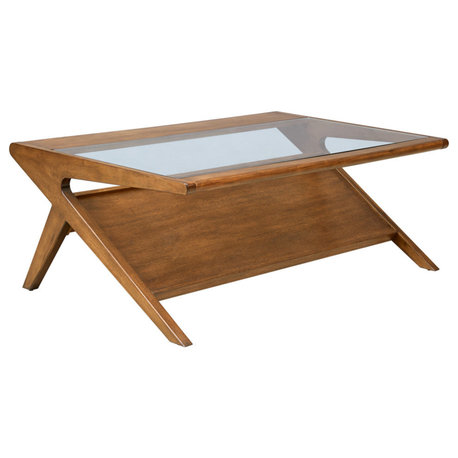 INK+IVY Rocket Coffee Table, Pecan