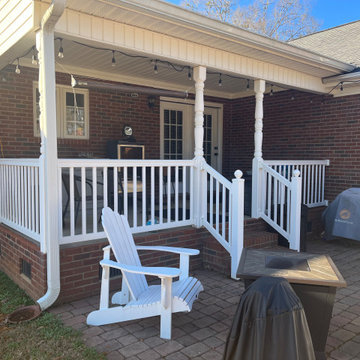 Close in back porch