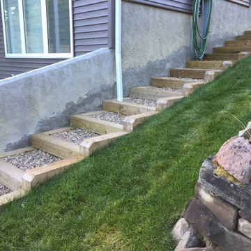 Wooden Retaining Wall