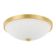 2 Light Ceiling Fixture, Capital Gold