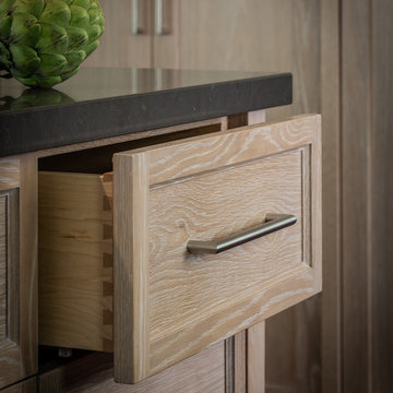 Contemporary Cerused White Oak Kitchen