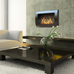 Chelsea Indoor Wall Mounted Biofuel Fireplace - Indoor Fireplaces