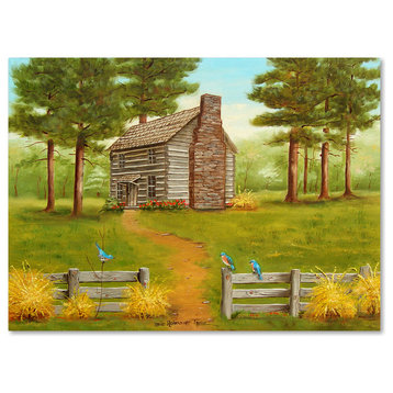 Arie Reinhardt Taylor 'Old Hickory Tavern In The Spring' Canvas Art, 19x14