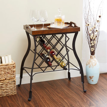 Hawthorne Console Table and Wine Rack