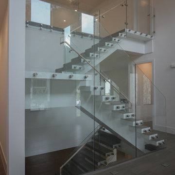 Project #80 | Mono-Beam Staircase with Glass Panels