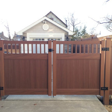 Woodgrain Vinyl Fences & Gates