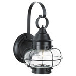 Norwell Lighting - Cottage Onion Small Wall Light, Black - See Image 2 For Metal Finish