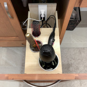 Powered Vanity Drawer for Bathroom