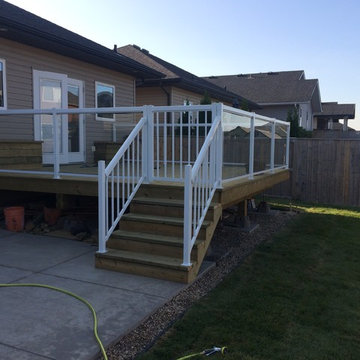 Stone bridge deck and landscape