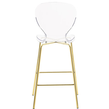 Clarion Counter Stool (Set of 2), Gold