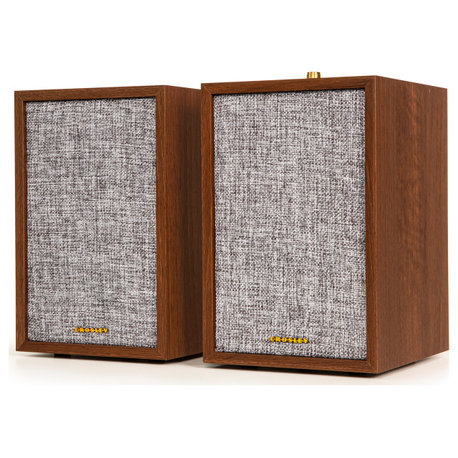 S200 Stereo Powered Speakers, Walnut