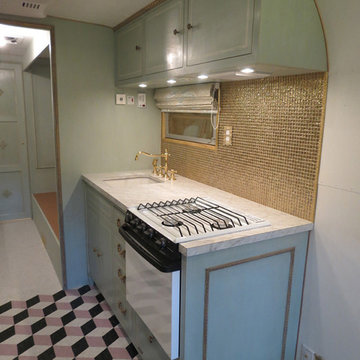 Marie Antoinette style vintage trailer restoration