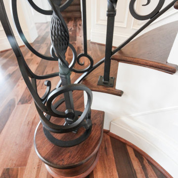 Project #74 | Circular Staircase with Hand-Forged Metal Panels