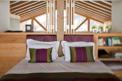 Inspiration for a modern bedroom in Other.