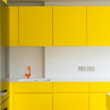 Cabinetry Detail to Vibrant & Eclectic Kitchen Refurbishment