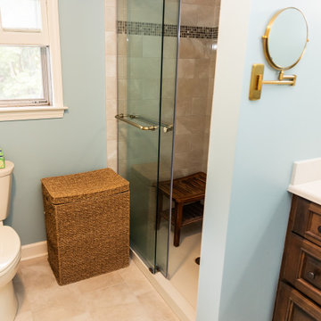 Bathroom with Champagne Bronze Finishes