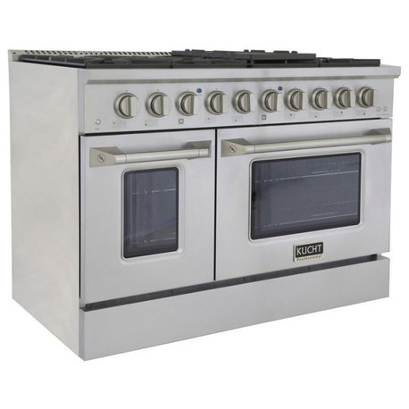 Kucht Professional 48" Stainless Steel Natural Gas Range in Silver