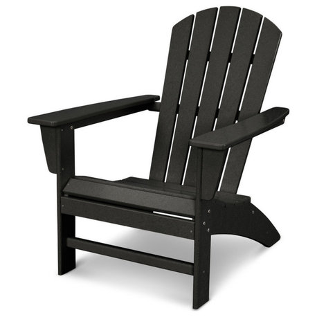 Nautical Adirondack Chair, Black