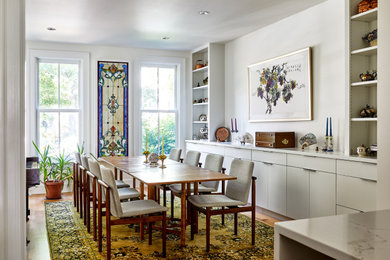 Example of a transitional dining room design in DC Metro